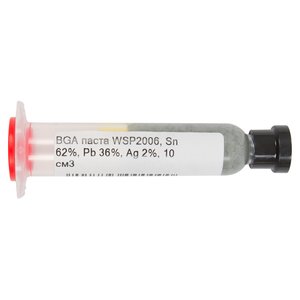 BGA паста Interflux WSP2006, 10 см3, sn 62%, pb 36%, ag 2%