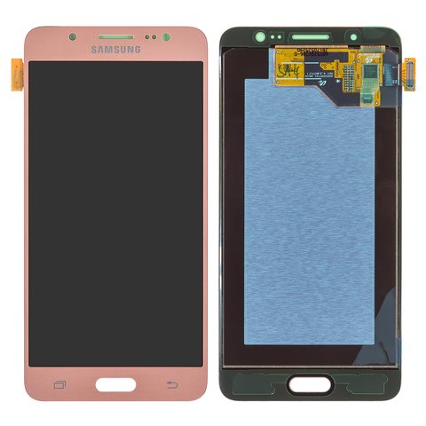 Дисплей для Samsung J510 Galaxy J5 2016 , рожевий, без рамки, Original, сервісне опаковання, #GH97 19466D