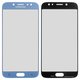 Стекло корпуса для Samsung J730F Galaxy J7 (2017), с OCA-пленкой, серебристое, голубое