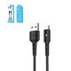 USB кабель Hoco X30, USB тип-A, micro-USB тип-B, 120 см, 2 A, чорний, #6957531091141
