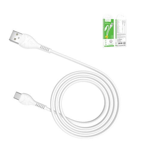 USB кабель Hoco X37, USB тип C, USB тип A, 100 см, 3 A, білий, #6931474710512