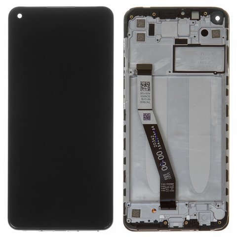 Дисплей для Xiaomi Redmi 10X 4G, Redmi Note 9, чорний, з рамкою, Original PRC , M2003J15SC, M2003J15SG, M2003J15SS