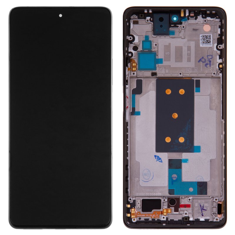 Дисплей для Xiaomi 11T, 11T Pro, черный, с рамкой, Original (PRC