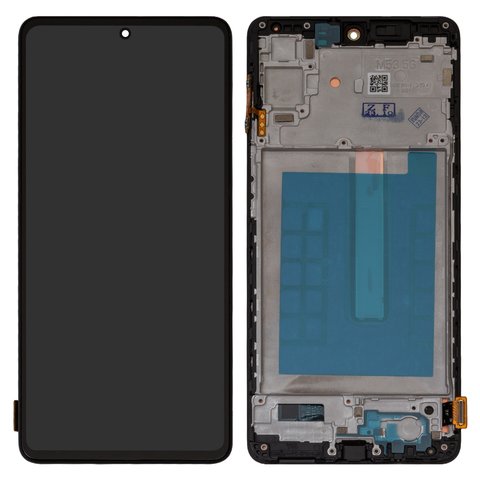 Дисплей для Samsung M536 Galaxy M53, чорний, з рамкою, High Copy, OLED 