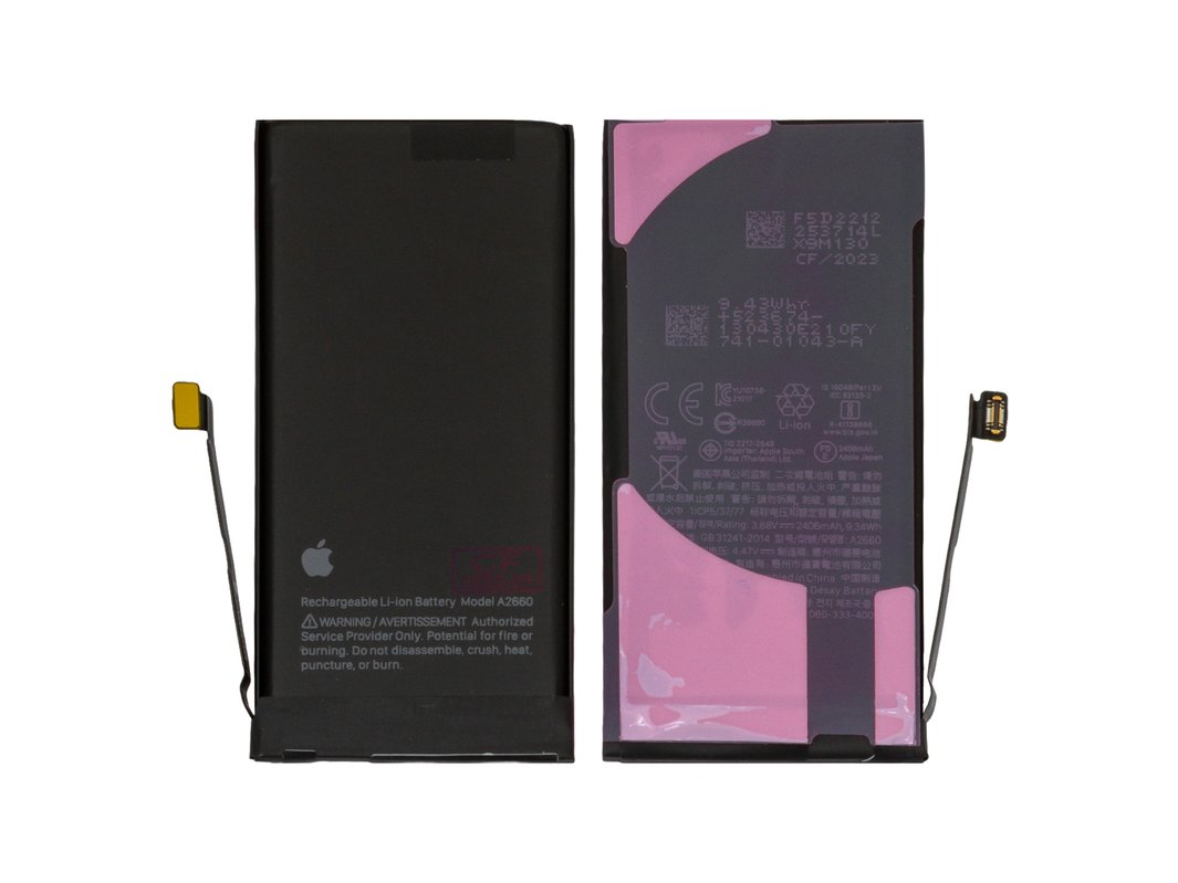 Аккумулятор для iPhone 13 mini, Li-ion, 3,88 B, 2406 мАч, Original (PRC),  (A2660) - Все запчасти