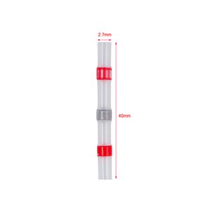 Термозбіжна гільза з оловом 22 18AWG, 0,5 0,1 мм², червона, 10 шт.