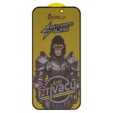 Защитное стекло Gorilla для Apple iPhone 15 Pro, совместимо с чехлом, Full Glue, Anti-Static, Anti-Peeping, черный