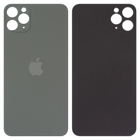 Задня панель корпуса для iPhone 11 Pro Max, зелена, не потрібно знімати скло камери, Original PRC , big hole, matte midnight green