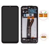 Дисплей для Samsung A146B Galaxy A14 5G, черный, с рамкой, High Copy, 48 pin, SM-A146B A14 5G V04