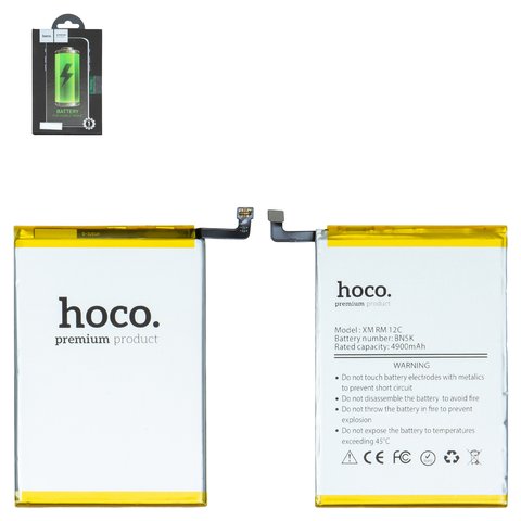 Аккумулятор Hoco BN5K для Xiaomi Poco C55, Redmi 12C, Li Polymer, 3,85 B, 5000 мАч