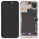 Дисплей для iPhone 15 Pro, чорний, з рамкою, High Copy, без помилки, (OLED), DD-OLED OEM soft, 120Hz, diagnosable