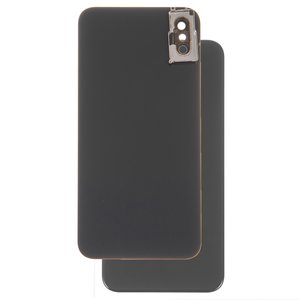 Задняя панель корпуса для iPhone X, черная, со стеклом камеры, small hole