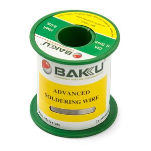 Estaño BAKU BK 10005, Sn 97% , Ag 0,3%, Cu 0,7%, flujo 2%, 0,5 mm, 90 g