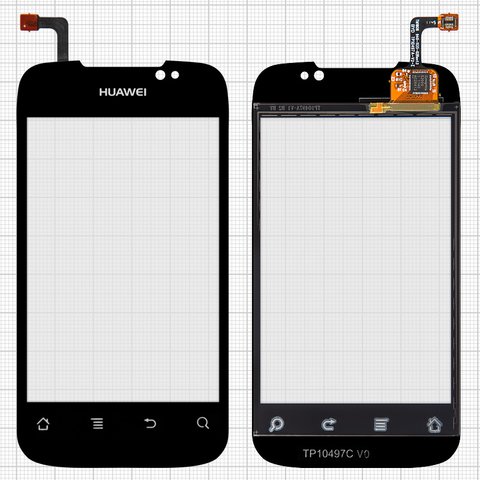Touchscreen compatible with Huawei U8651, black 