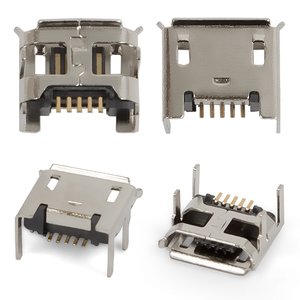 Коннектор зарядки для мобильных телефонов, 5 pin, тип 4, micro USB тип B
