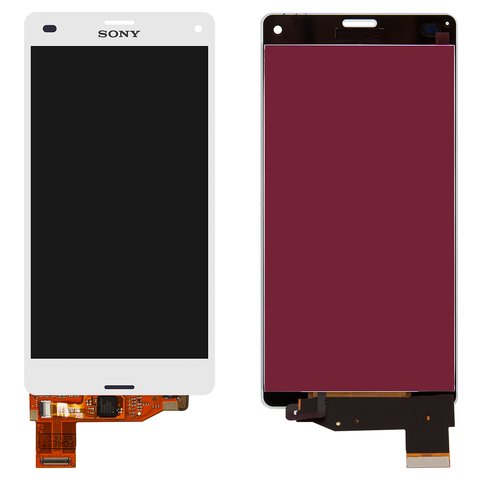 Pantalla LCD puede usarse con Sony D5803 Xperia Z3 Compact Mini, D5833 Xperia Z3 Compact Mini, blanco, Original PRC 