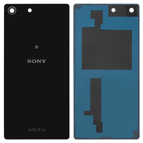Panel trasero de carcasa puede usarse con Sony E5603 Xperia M5, E5606 Xperia M5, E5633 Xperia M5, E5653 Xperia M5, E5663 Xperia M5 Dual, negra