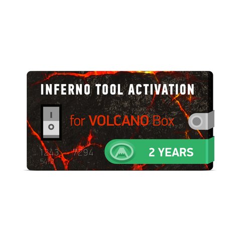 Activación Inferno Tool por 2 años para Volcano Box