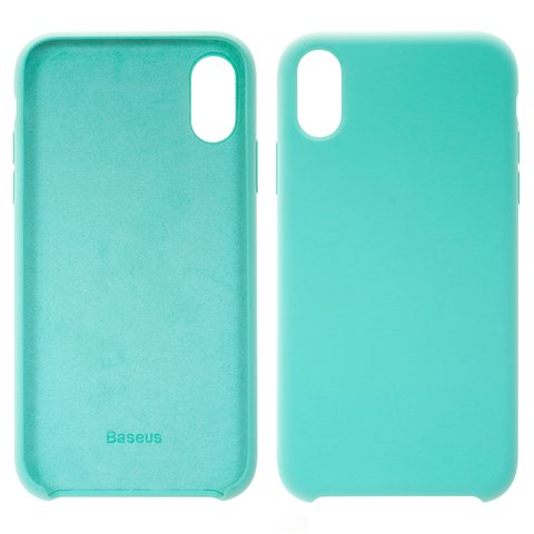 Funda Baseus puede usarse con iPhone XR, menta, Silk Touch, #WIAPIPH61 ASL03