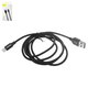USB Cable Baseus Yiven, (USB type-A, Lightning, 120 cm, 2 A, black) #CALYW-01