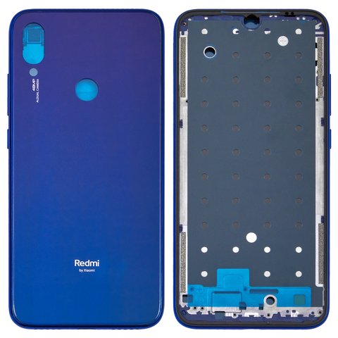 Housing compatible with Xiaomi Redmi Note 7, dark blue, neptune Blue, M1901F7G, M1901F7H, M1901F7I 