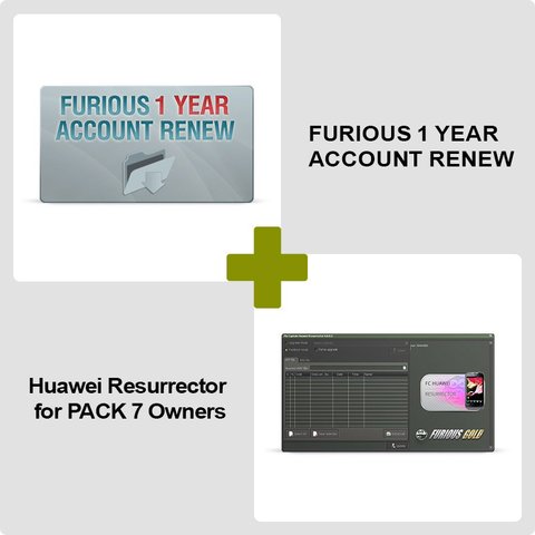 Renovación de acceso al servidor Furious Gold por 1 año + Huawei Resurrector para los usuarios de PACK 7