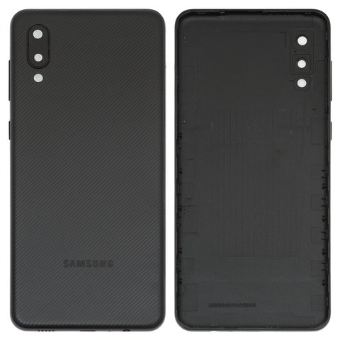 Задняя панель корпуса для Samsung A022F Galaxy A02, черная