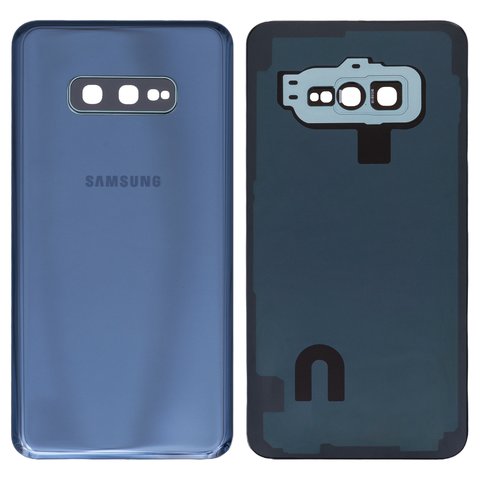 Housing Back Cover compatible with Samsung G970 Galaxy S10e; Samsung, dark blue, with camera lens 