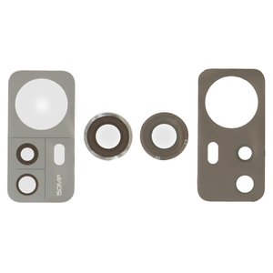 Camera Lens compatible with Xiaomi 12, 12X, black, without frame 