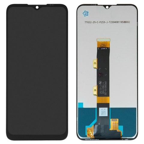 LCD compatible with Motorola XT2335 Moto G53, black, without frame, High Copy 