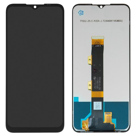 Дисплей для Motorola Moto G53 XT2335, черный, без рамки, High Copy