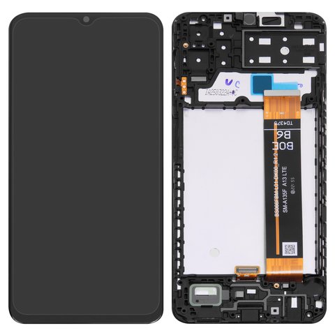 LCD compatible with Samsung A135 Galaxy A13, M135 Galaxy M13, black, with frame, Original PRC , BS066FBM L01 DK00_R1.2 
