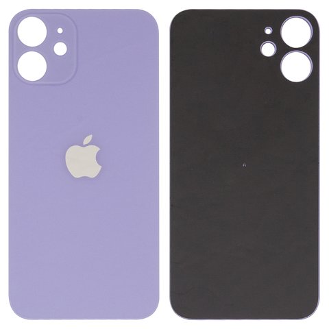 Housing Back Cover compatible with iPhone 12 mini, purple, big hole 