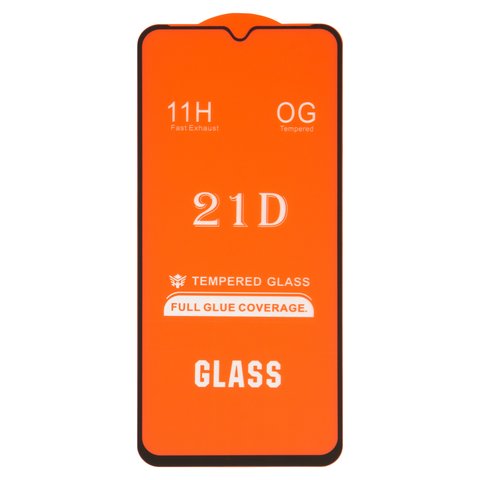 Vidrio de protección templado All Spares puede usarse con Nokia G11, Full Glue, compatible con estuche, negro, capa de adhesivo se extiende sobre toda la superficie del vidrio