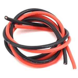 Wire In Silicone Insulation 14AWG, 2 мм², 1 m, black, UL3135 
