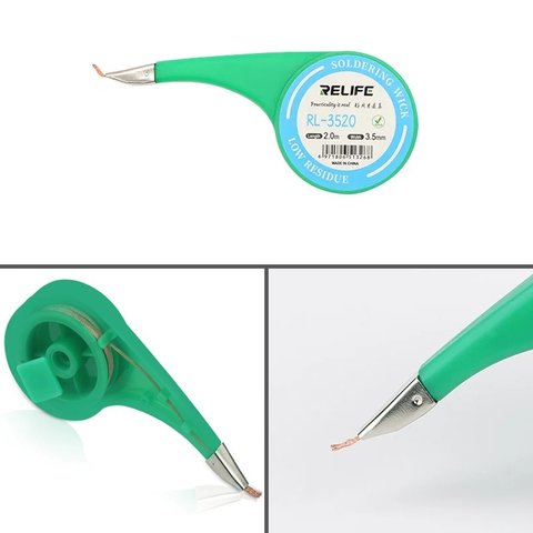 Desoldering Wick RELIFE RL 3520, W. 3.5 mm, L  2 m 