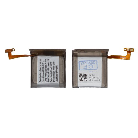 Battery EB BR880ABY compatible with Samsung Galaxy Watch 4 40mm, Galaxy Watch 4 Classic 42mm, Li ion, 3.88 V, 247 mAh, Original PRC , SM R860 SM R865 SM R880 SM R885 