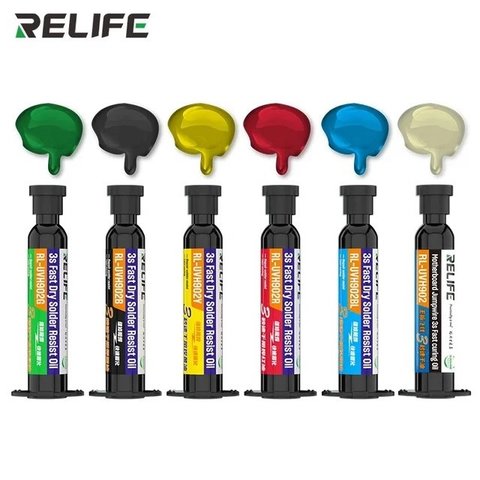 Паяльная маска RELIFE RL UVH902, прозрачная, 10 мл, ультрафиолетовая, быстросохнущая
