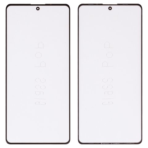 Housing Glass G+OCA PRO compatible with Xiaomi Poco F5, Redmi Note 13 5G, with OCA film, black 