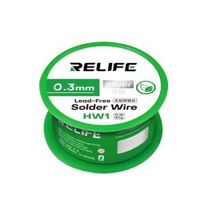 Solder RELIFE HW1, 0.3 mm, 40 g, lead free 