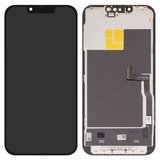 Pantalla LCD Wextom puede usarse con iPhone 13 Pro, negro, con marco, HC, sin error, (OLED) soft, Diagnosable, 120Hz