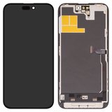 Pantalla LCD Wextom puede usarse con iPhone 14 Pro Max, negro, con marco, HC, sin error, (OLED) soft, Diagnosable, 120Hz