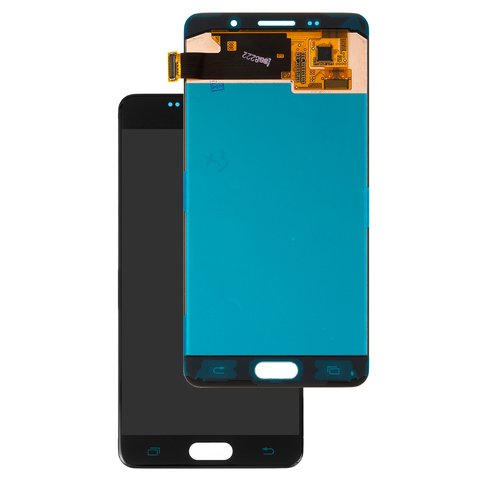 LCD compatible with Samsung A510 Galaxy A5 2016 , black, without frame, original change glass 