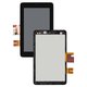 LCD compatible with Asus MeMO Pad ME172V, (black, with frame)