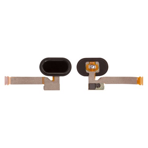 Flat Cable compatible with Meizu MX5, menu button, black, with components 