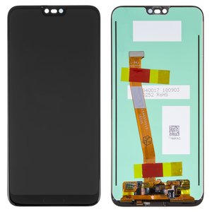 LCD compatible with Huawei Honor 10, black, without frame, Original PRC , with fingerprint scanner Touch ID , COL L29 