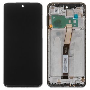 Дисплей для Xiaomi Redmi Note 9 Pro, Redmi Note 9S, серый, с рамкой, Original PRC , M2003J6B2G, M2003J6A1G