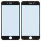 Housing Glass compatible with iPhone 6S Plus, (with frames, black)