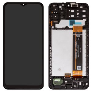 LCD compatible with Samsung A135 Galaxy A13, M135 Galaxy M13, black, with frame, Original PRC , BS066FBM L01 D800_R5.7 