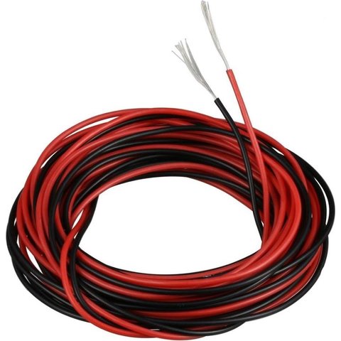 Wire In Silicone Insulation 28AWG, 0.08 mm², 1 m, red 